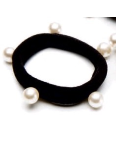 Pack 3 Gomas Negras Con Perlitas 2