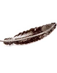 Pasador Hoja Plata Envejecida