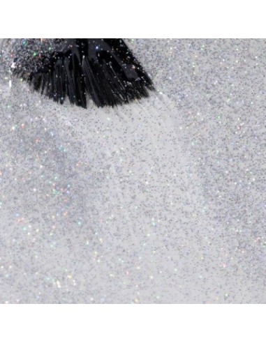 Top Coat Glitter show_  Plata Holografico 15ml