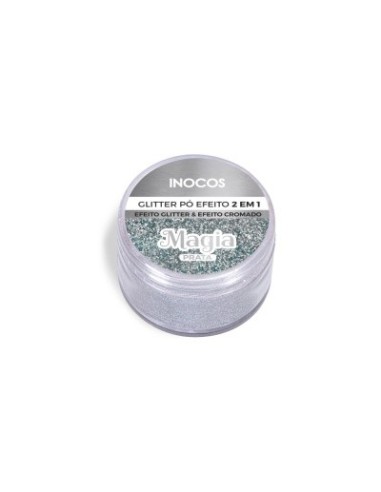 Glitter Po Efeito 2 in 1- Magia Plata 3gr