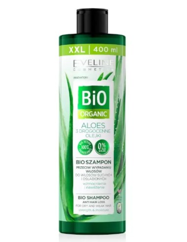 Champu Bio Organic Aloe Anti caida 400ml.