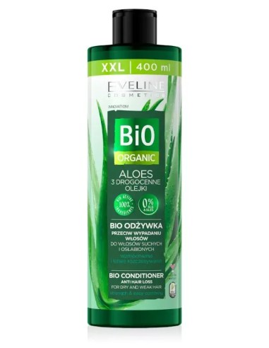 Acondicionador Bio Organic Aloe Anti caida 400ml.