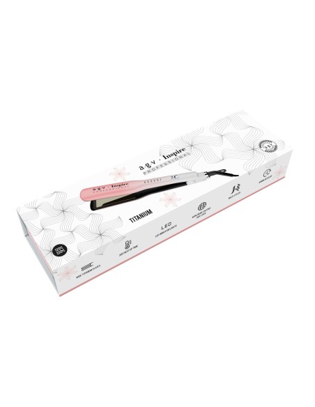Plancha Inspire Pink Placas Titanio 120-230º AGV 35mm