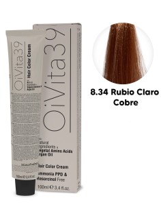 Tinte Oi Vita39 S/A Rubio Claro Dorado Cobre 8/34- 100ml