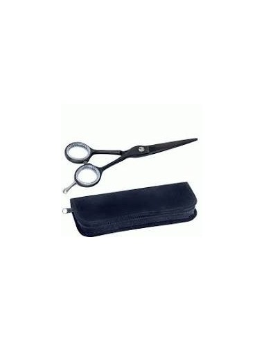 Tijera Akira Negro Acero AISI 420C 5'5+ Estuche