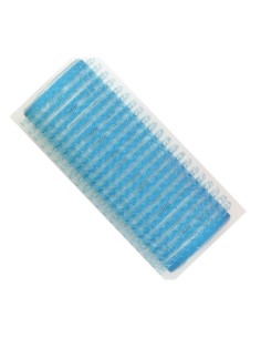 Rulos velcro azul 28mm 6ud