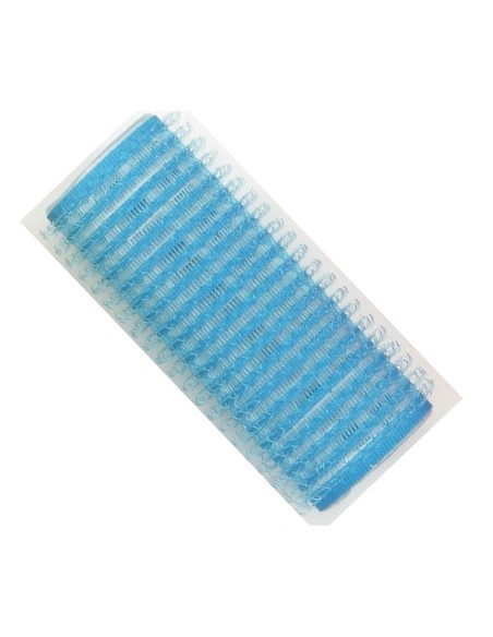 Rulos velcro azul 28mm 6ud