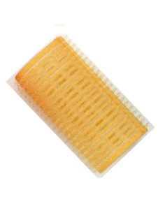 Rulos velcro amarillo 32mm 6ud