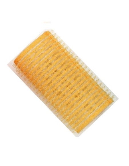 Rulos velcro amarillo 32mm 6ud