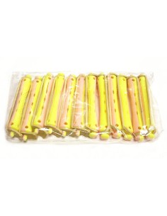 Bigudi Plastico Corto n 12  amarillo rosa  2
