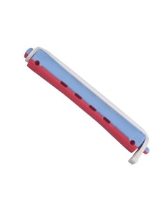 Bigudi Plastico Largo n 3  azul rojo