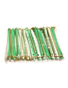 Bigudi Plastico Largo n 7 blanco verde 2