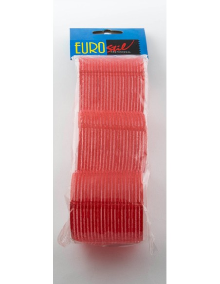 Rulos velcro Rojo. 60mm. 3ud