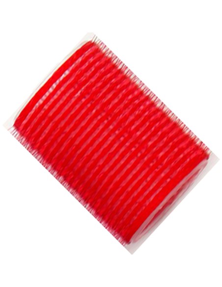 Rulos velcro rojo 60mm 3ud
