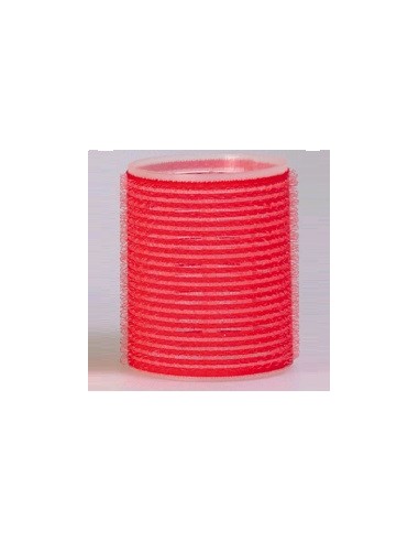 Rulos velcro rojo 60mm 3ud