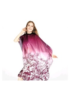 Capa de corte decorada Burdeos