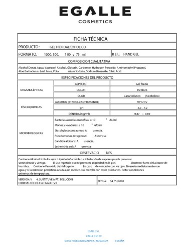 Gel Hidroalcoholico Techline 100ml