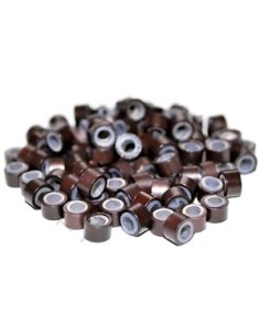 Anillas silicona marron Osc. 100 ud KX 2