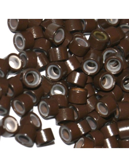 Anillas silicona marron Osc. 100 ud KX