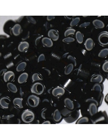 Anillas silicona negro 100 ud KX