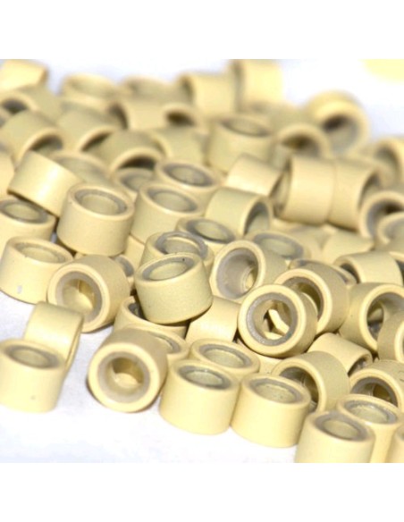 Anillas silicona rubio 100 ud KX