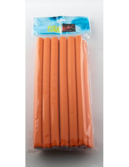 Papillots Largos Naranja 12 ud.