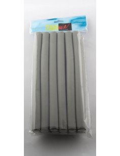 Papillots largo gris 12ud 2