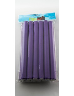 Papillots largo lila 12ud 2