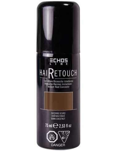 Hair Retouch Castaño Oscuro 75ml Echosline