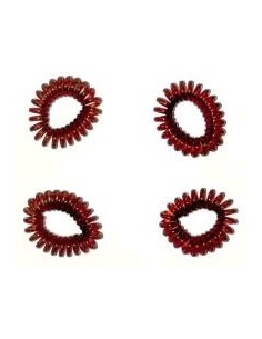 Pack 4 Coletero Cable Telefono Marron