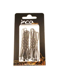 Pack 10 Horquilla Invisible Negra 6 cm