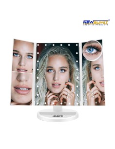Espejo maquillaje Triptico 24 led 1X,2X,3X,10X