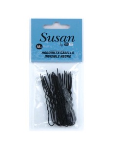 Horquilla invisible negra 18ud 60mm.