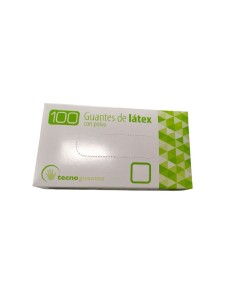 Guantes Latex Natural C/Polvo Talla Mediana 100 ud