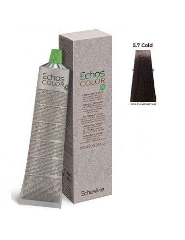 Tinte Echos vegan 5/7Cold castaño claro marron frio 100ml