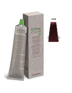 Tinte Echosline vegano rubio oscuro rojo intenso 6/66 100ml