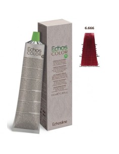 Tinte Echosline vegano rubio oscuro rojo extra intenso 6/666