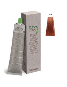 Tinte Echosline vegano rubio medio cobre 7/4 100ml