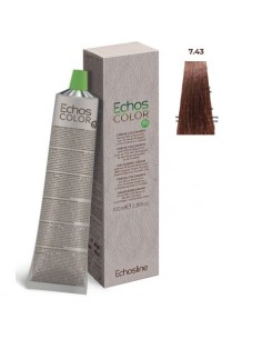 Tinte Echosline vegano rubio medio cobre dorado 7/43 100ml