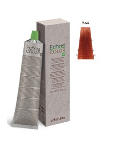 Tinte Echosline vegano rubio medio cobre intenso 7/44 100ml