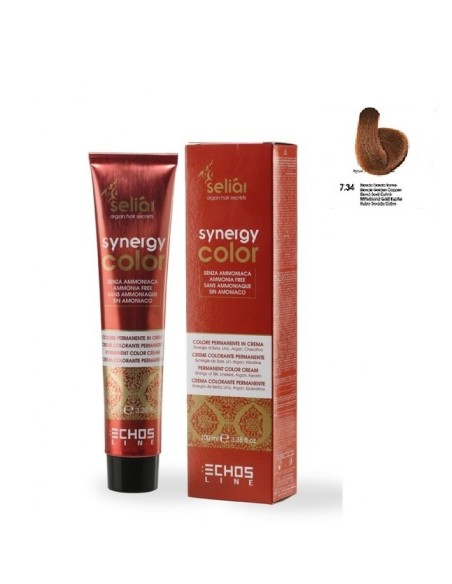 Tinte Synergy 7/34 Rubio Dorado cobre - 100ml