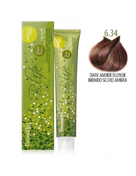 Tinte Bio Life Rubio Oscuro ambar 6/34 - 100ml