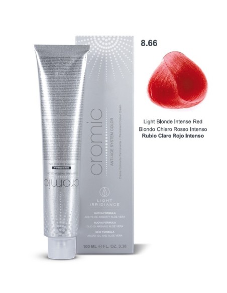 Tinte Irridiance Rubio Claro Rojo Intenso 8/66 - 100ml